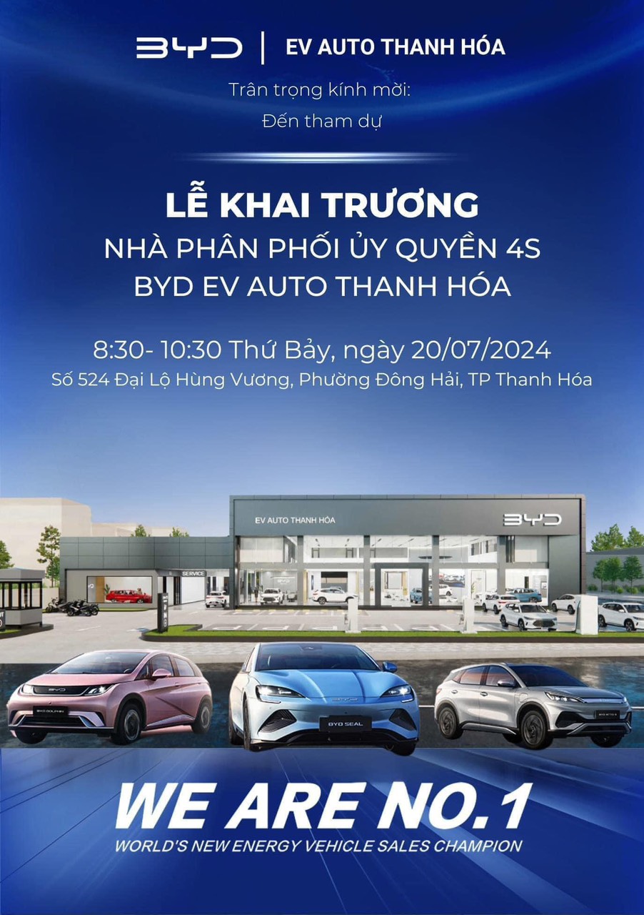 Khai trương BYD Thanh Hoá